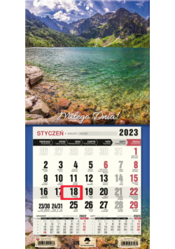 Kalendarz 2023 ścienny jednodzielny z magnesem Tatry