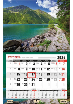 Kalendarz 2024 jednodzielny 3XL Tatry