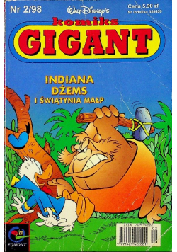 Komiks Gigant Indiana Dżems i świątynia małp