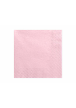 Serwetki trójwarstwowe rózowe 33x33cm 20szt