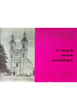 Ze starych kronik parafialnych