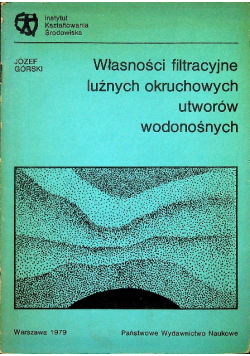 Własności filtracyjne luźnych okruchowych utworów wodonośnych