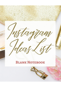 Instagram Ideas List - Blank Notebook - Write It Down - Pastel Rose Gold Pink - Abstract Modern Contemporary Unique Art