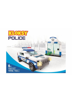 Klocki Kloksy Policja wóz patrolowy 152 elementy