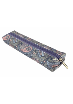 Piórnik Jamnik Paisley pastelove