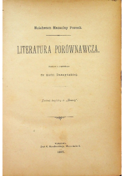 Literatura porównawcza 1895