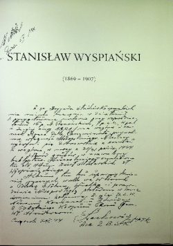 Stanisław Wyspiański ( 1869 - 1907 )