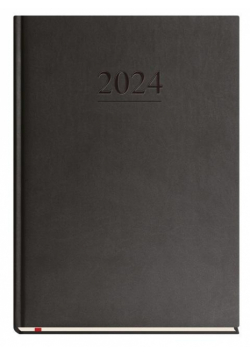 Terminarz 2024 B5 tygodniowy klasyczny czarny