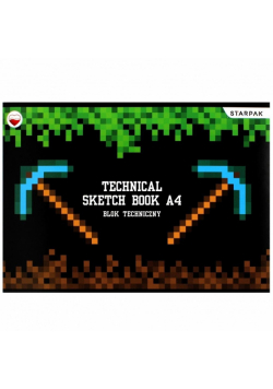 Blok techniczny A4/10K biały Pixel Game2 (20szt)