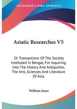 Asiatic Researches V5