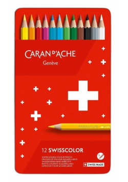 Kredki Swisscolor Aquarelle sześciokątne 12szt