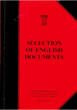 Selection of english documents