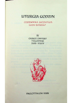 Liturgia godzin Codzienna modlitwa Ludu Bożego Tom IV