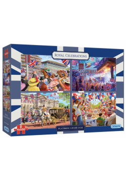 Puzzle 4x500 Obchody koronacji Elżbiety II