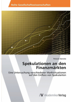 Spekulationen an den Finanzmärkten