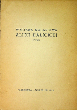 Wystawa malarstwa Alicji Halickiej