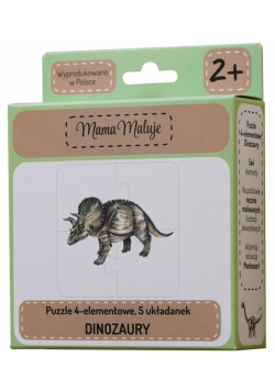Puzzle 4-elementowe Dinozaury