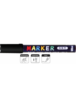 Marker akrylowy 1-2mm czarny (6szt) M&G