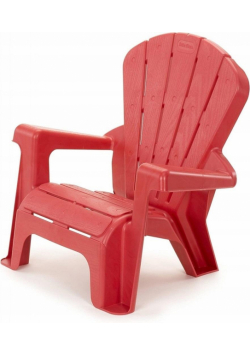 Krzesło ogrodowe czerwone