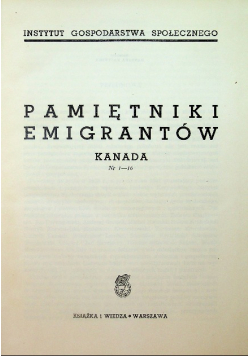 Pamiętniki emigrantów