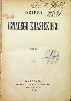 Dzieła Ignacego Krasickiego tom VI 1879 r.