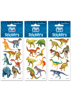 Naklejki Sticker BOO silver dinozaury