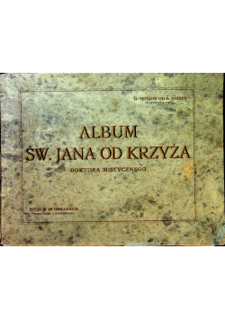 Album świętego Jana od krzyża 1929 r.