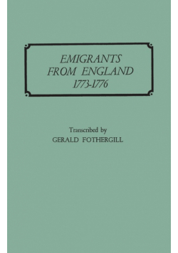 Emigrants from England, 1773-1776