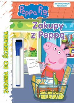 Peppa Pig Zadania do ścierania Zakupy z Peppą