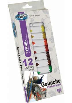 Farby gwaszowe 12 kolorów 12ml