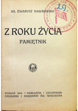 Z roku życia 1919r