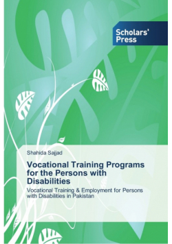 Vocational Training Programs for the Persons with Disabilities