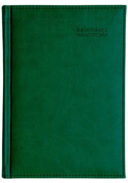 Kalendarz naucz. 2023/24 A5 tyg. Vivella zielony