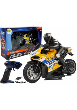 Motor sportowy ścigacz R/C 35m żółty