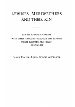 Lewises, Meriwethers and Their Kin
