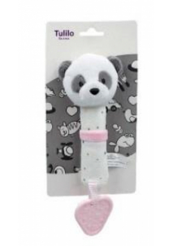 Panda rożowa z dźwiękiem 17cm