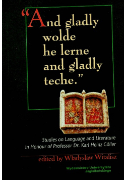 And gladly wolde he lerne and gladly teche