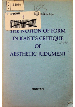 The notion of form in kants critiaue of aesthetic judgment