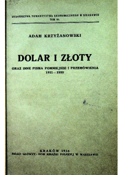Dolar i złoty 1936 r.