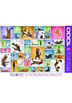Puzzle 1000 Kocia Yoga