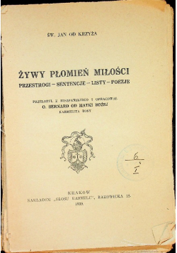 Żywy płomień miłości 1939 r.