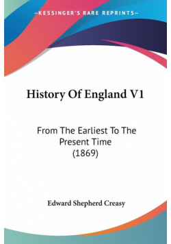History Of England V1