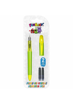 Pióro wieczne zielone + 2 naboje niebieskie