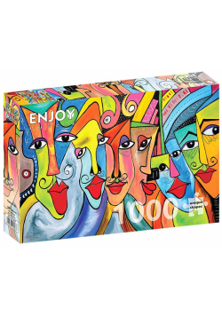 Puzzle 1000 Kolorowe twarze