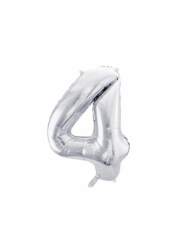 Balon foliowy 4 86cm srebrny