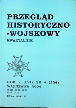 Przegląd historyczno wojskowy rok V nr 4