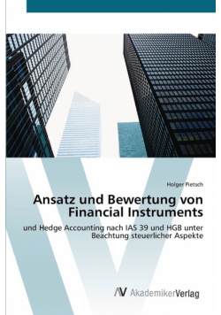Ansatz und Bewertung von Financial Instruments