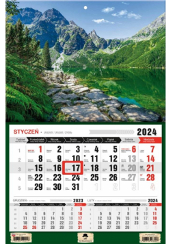 Kalendarz 2024 jednodzielny Morskie Oko