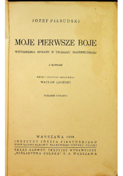 Moje pierwsze boje 1938 r.