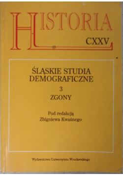 Śląskie studia demograficzne 3 zgony